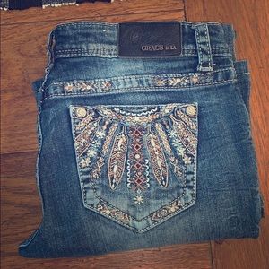 Grace in LA boot cut jeans size W29
